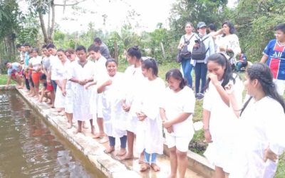 22 BAUTIZADOS EN RETIRO ESPIRITUAL