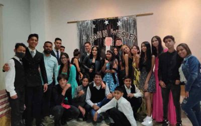 JÓVENES REALIZAN FIESTA EN HONOR A JOHN WESLEY
