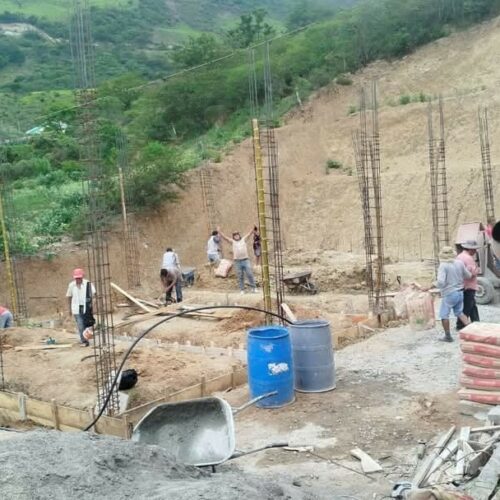 Iglesia del Nazareno en Espital avanza en la construcción de su nuevo templo