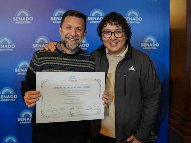 Jardín Nazareno El Cruze recibe Diploma de Honor en el Senado de la Nación Argentina